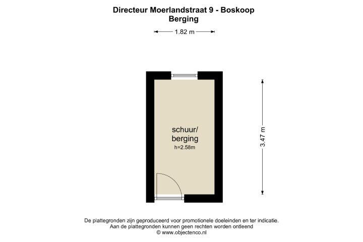Plattegrond – Directeur Moerlandsstraat 9, Boskoop