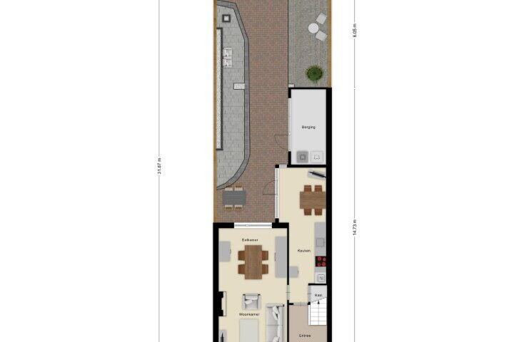 Plattegrond – Doctor Mollerlaan 47, Roosendaal