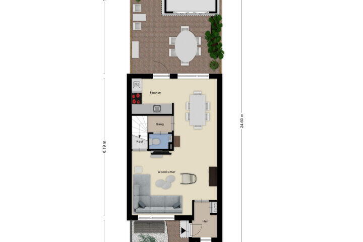 Plattegrond – Doctor Schaepmanlaan 1 C, Roosendaal