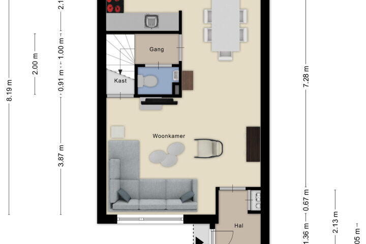 Plattegrond – Doctor Schaepmanlaan 1 C, Roosendaal