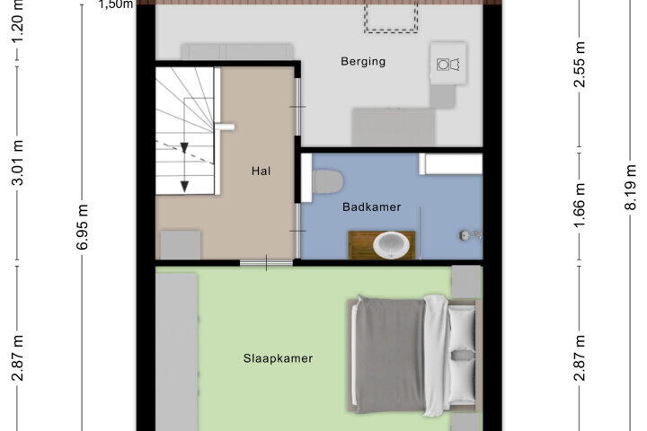 Plattegrond – Doctor Schaepmanlaan 1 C, Roosendaal