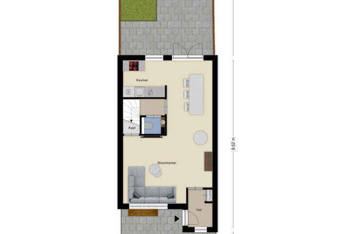 Plattegrond – Doctor Schaepmanlaan 1 D, Roosendaal
