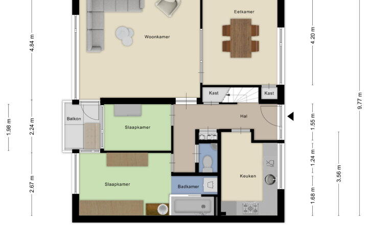 Plattegrond – Doctor Schaepmanlaan 31, Roosendaal