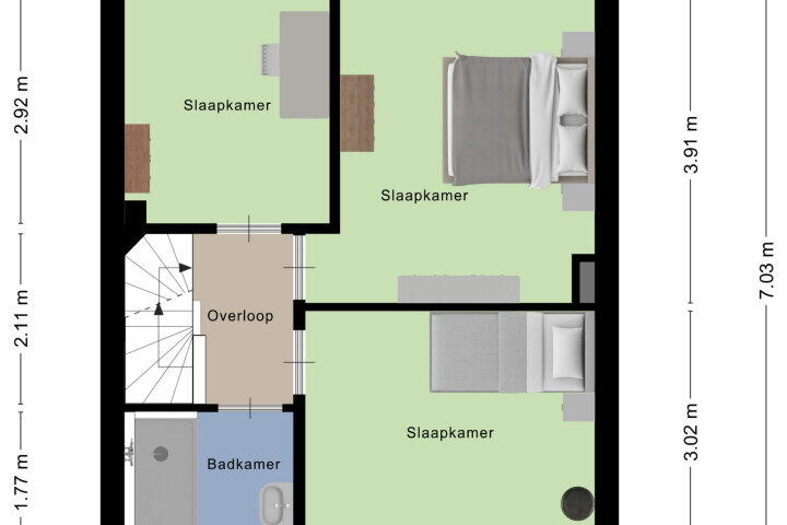 Plattegrond – Doctor Schaepmanlaan 33, Roosendaal