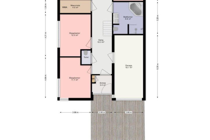 Plattegrond – Dodaarsoever 13, Den Haag