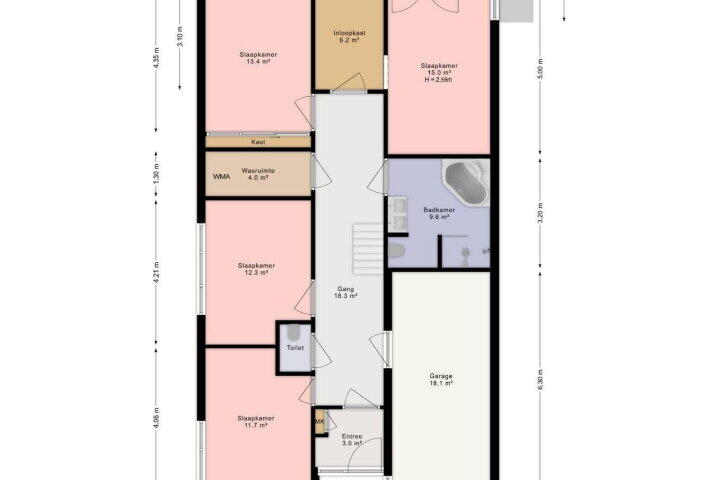 Plattegrond – Dodaarsoever 13, Den Haag