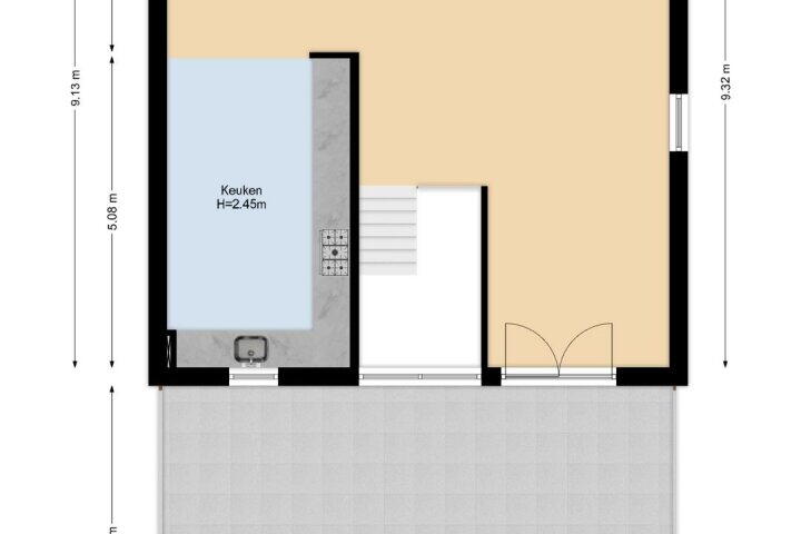 Plattegrond – Dodaarsoever 3, Den Haag
