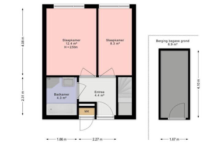 Plattegrond – Dodaarsoever 41, Den Haag