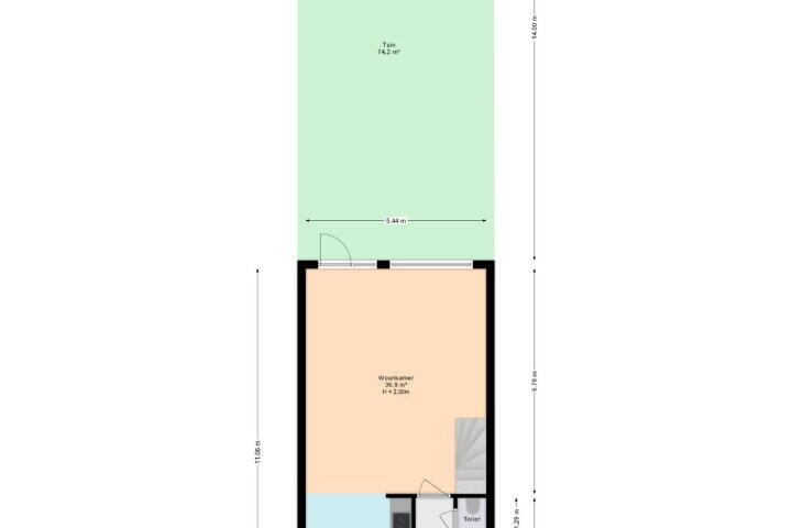 Plattegrond – Dodaarsoever 8, Den Haag