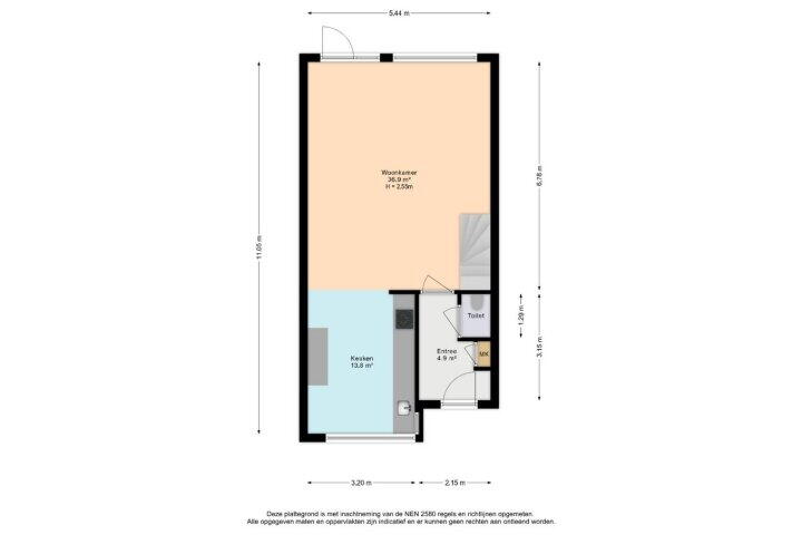 Plattegrond – Dodaarsoever 8, Den Haag