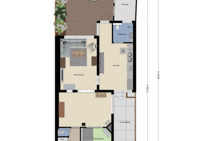 Plattegrond – Doeldreef 23, Wouw