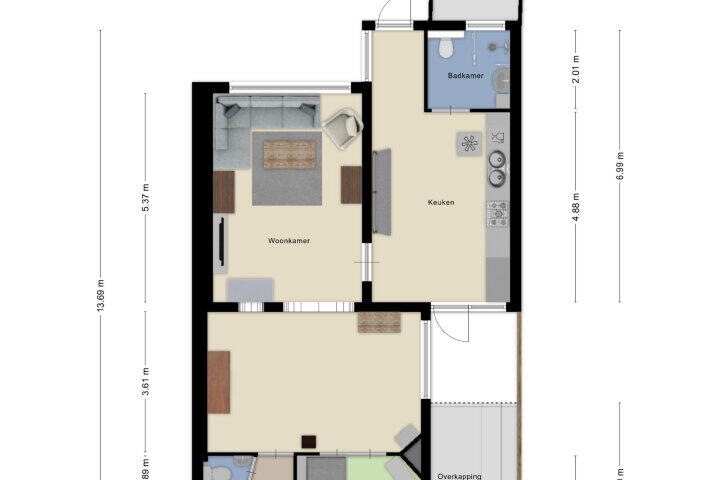 Plattegrond – Doeldreef 23, Wouw