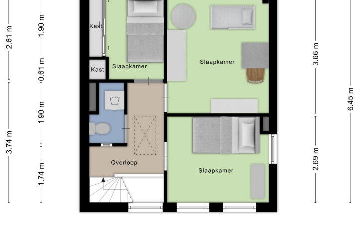 Plattegrond – Doeldreef 23, Wouw