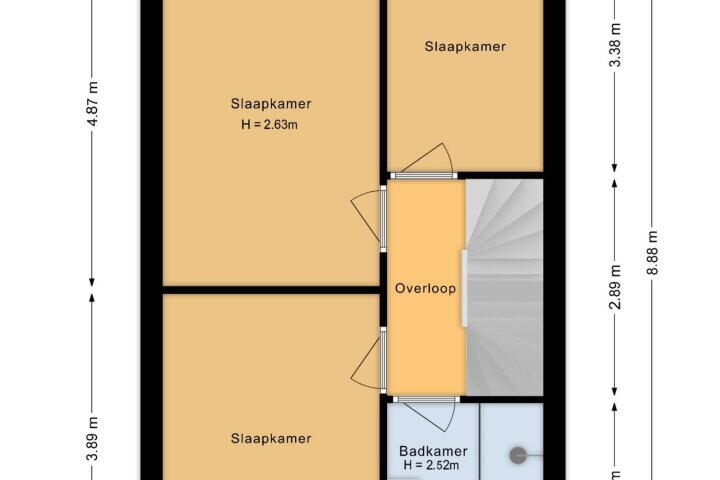 Plattegrond – Doerianstraat 6, Almere