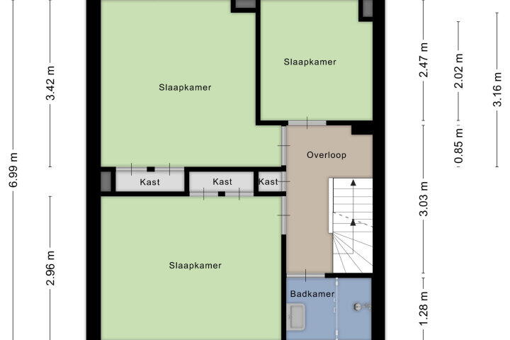 Plattegrond – Dokter Hamburgerlaan 10, Boskoop