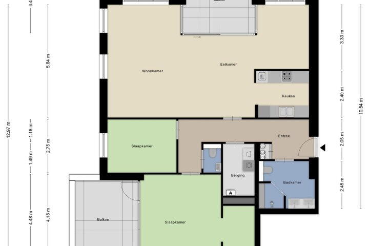 Plattegrond – Dokter P. Franssenstraat 22, Wijchen