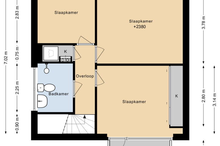 Plattegrond – Dokter van Berckellaan 13, Heerlen