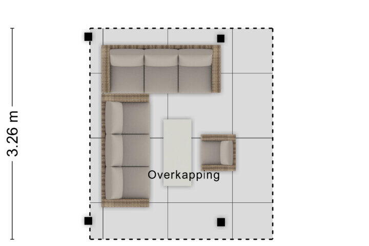 Plattegrond – Dolomietdijk 5, Roosendaal