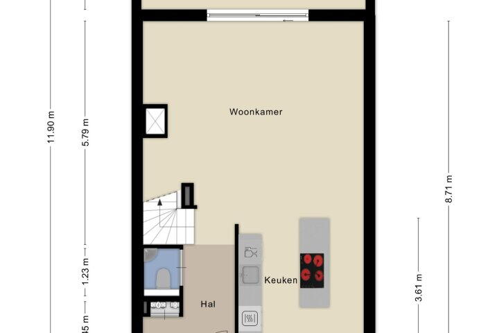 Plattegrond – Dolomieten 18, Assendelft