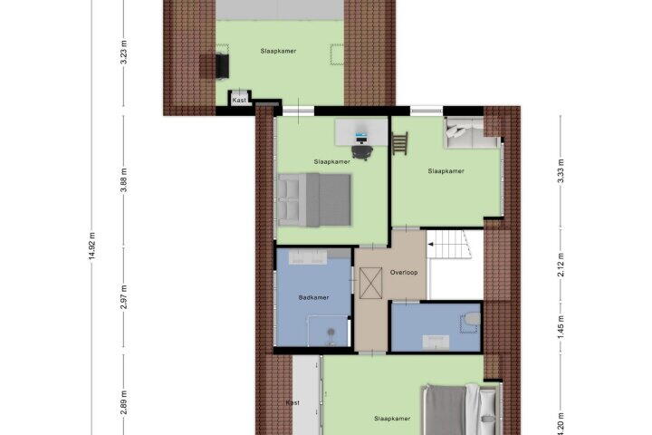 Plattegrond – Donauring 190, Drunen