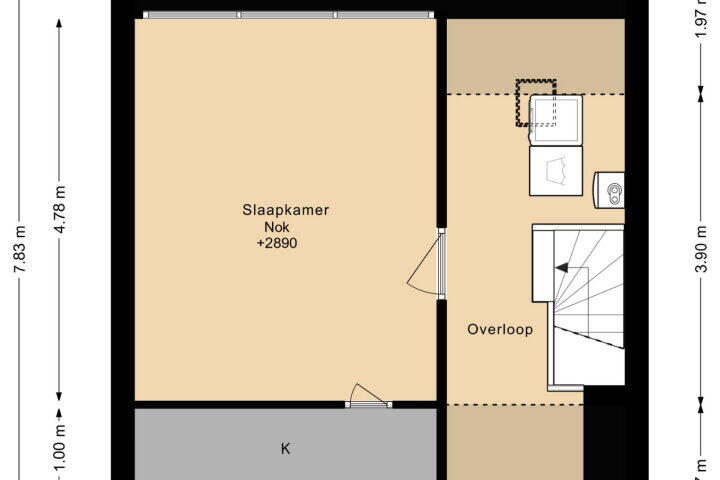 Plattegrond – Donauring 59, Veghel