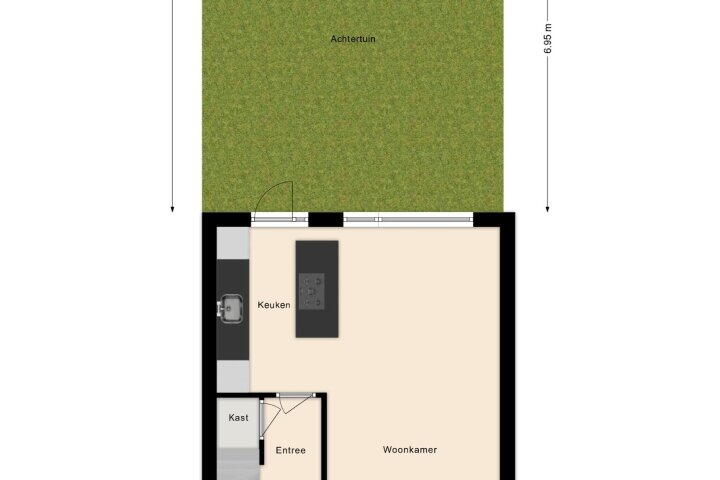 Plattegrond – Dongestraat 17, Beverwijk