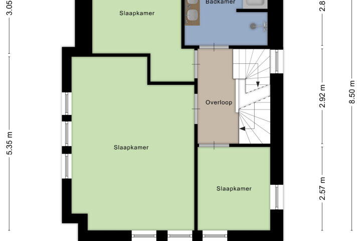 Plattegrond – Donkerstraat 40, Wijchen