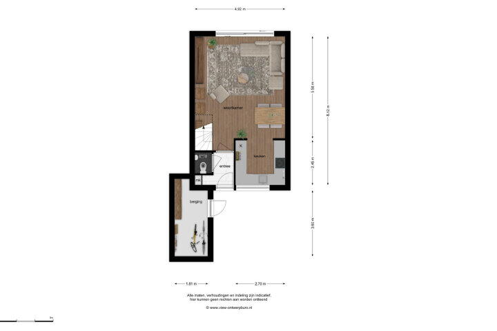 Plattegrond – Doornbos 77, Rijen