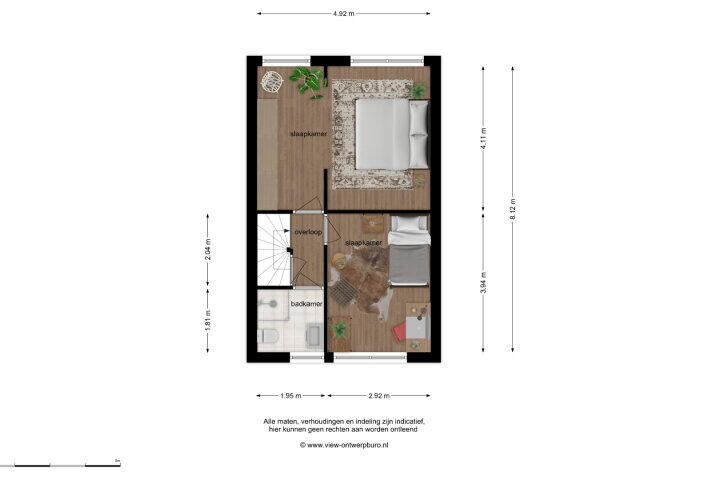 Plattegrond – Doornbos 77, Rijen