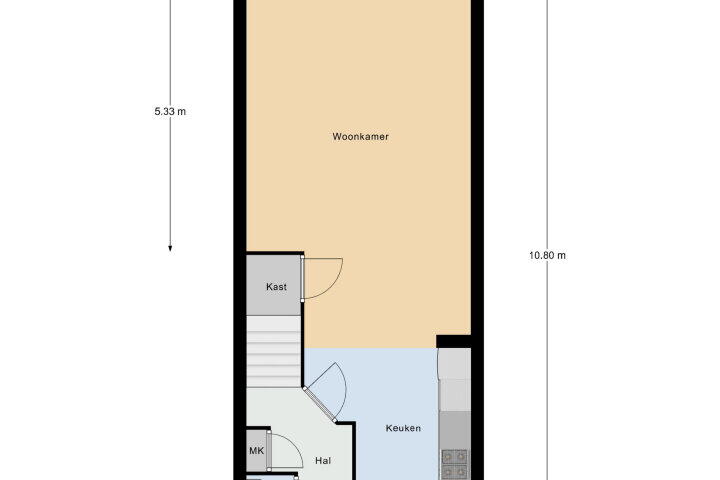 Plattegrond – Dopplerdomein 63, Maastricht