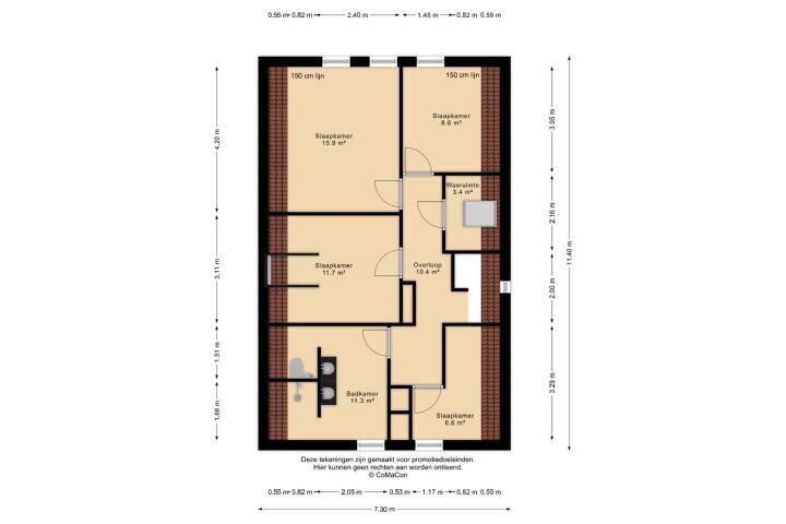 Plattegrond – Dorpbroekstraat 33, Meerlo