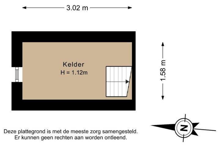 Plattegrond – Dorpsstraat 108, de Wijk