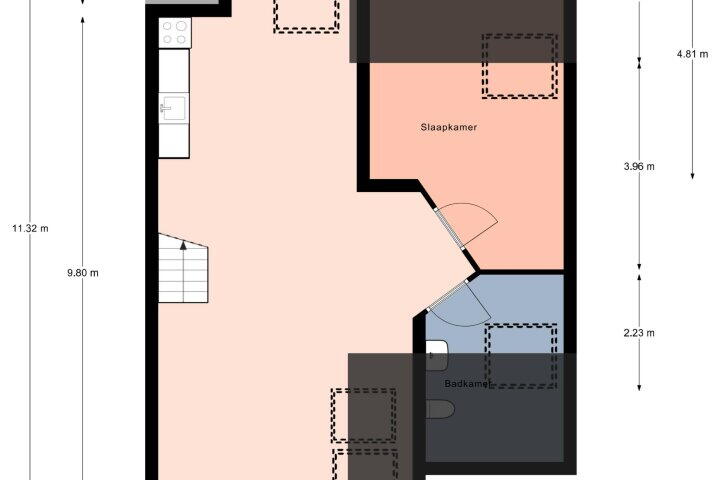 Plattegrond – Dorpsstraat -E 225, Nieuw-Roden