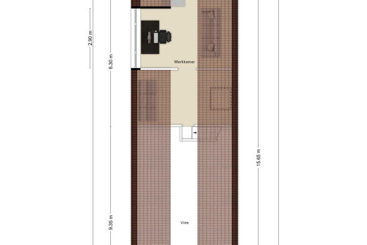 Plattegrond – Dorpsstraat 25 A, Nispen