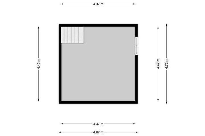 Plattegrond – Dorpsstraat 59 A, Moordrecht