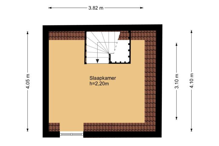 Plattegrond – Dorpsstraat 59 B, Moordrecht