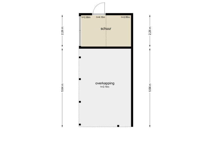 Plattegrond – Dorpsstraat 7, Tynaarlo