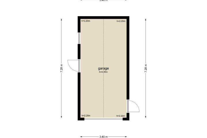Plattegrond – Dorpsstraat 7, Tynaarlo