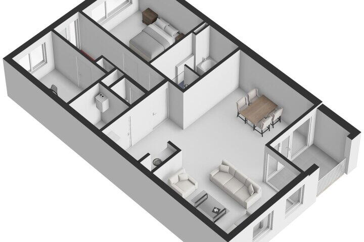 Plattegrond – Dorpstraat 17 b, Heythuysen