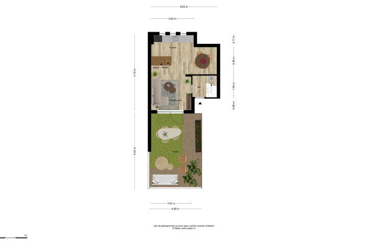 Plattegrond – Dorpstraat 19 A3, Ulvenhout