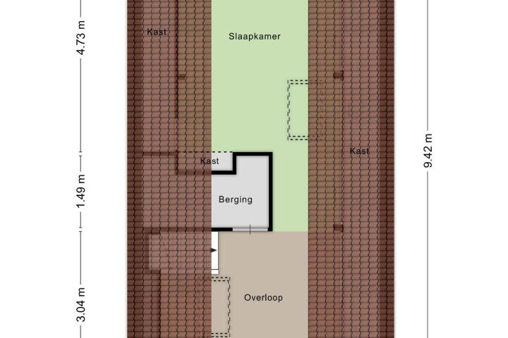 Plattegrond – Dotterweide 46, Waddinxveen