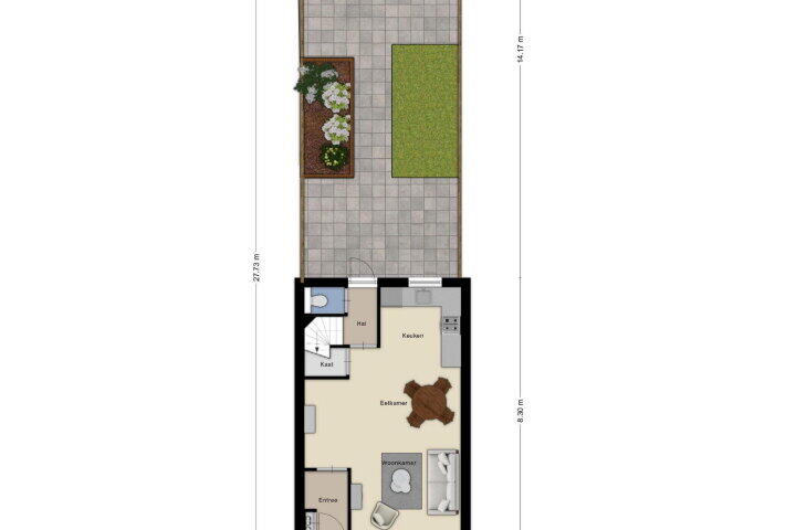 Plattegrond – Dragonberg 49, Roosendaal