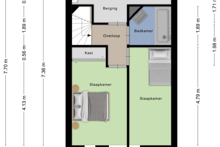 Plattegrond – Dragonberg 49, Roosendaal