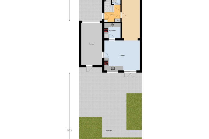 Plattegrond – Drakensteynlaan 18, Koudekerke