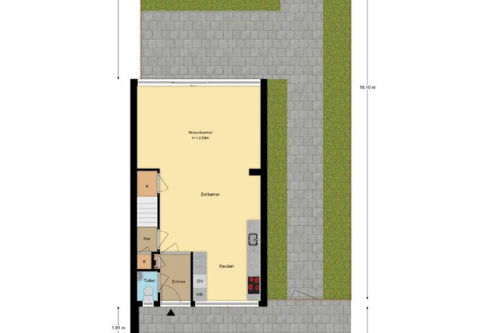 Plattegrond – Drapeniersdonk 166, Apeldoorn