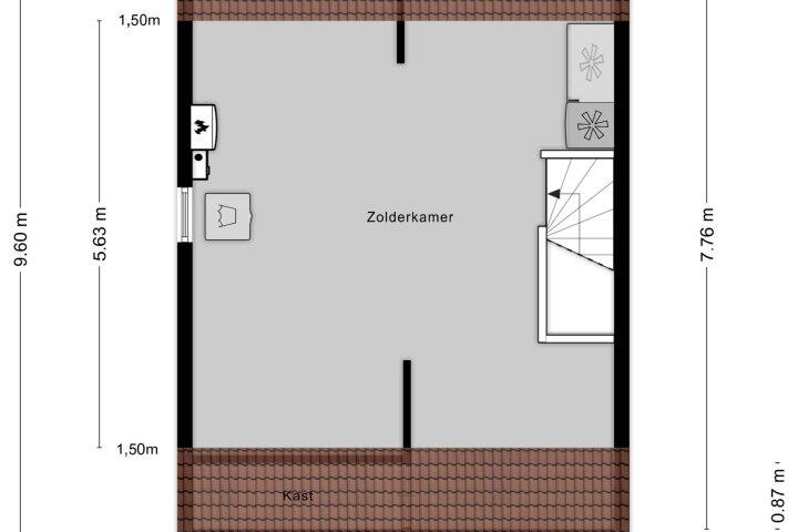 Plattegrond – Drapeniersdonk 321, Apeldoorn