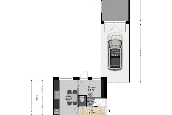 Plattegrond – Dr Brevéestraat 67, Bunnik
