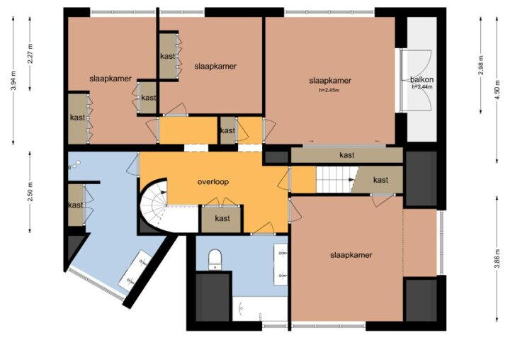 Plattegrond – Dr. E.J. Roelfsemalaan 2, Meppel