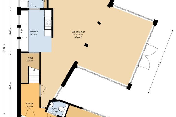 Plattegrond – Driegraas 7, Roden