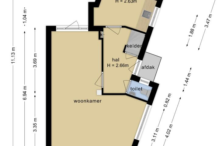 Plattegrond – Driehuizerweg 330, Nijmegen